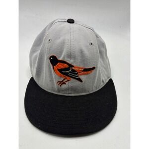 Vintage Baltimore Orioles MLB Baseball Cap 5950 Pro Model Hat Size 7 1/2 Gray
